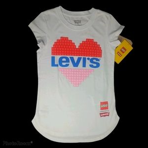 Levi's Lego Girls Graphic Tee size XL white NWT